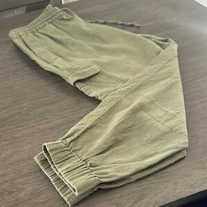 Banana Republic Sage Green Elastic Waist Pants